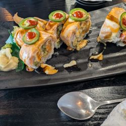 On The Rice - Salmon roll: great flavour, perfectly cooked rice; just would prefer smaller!