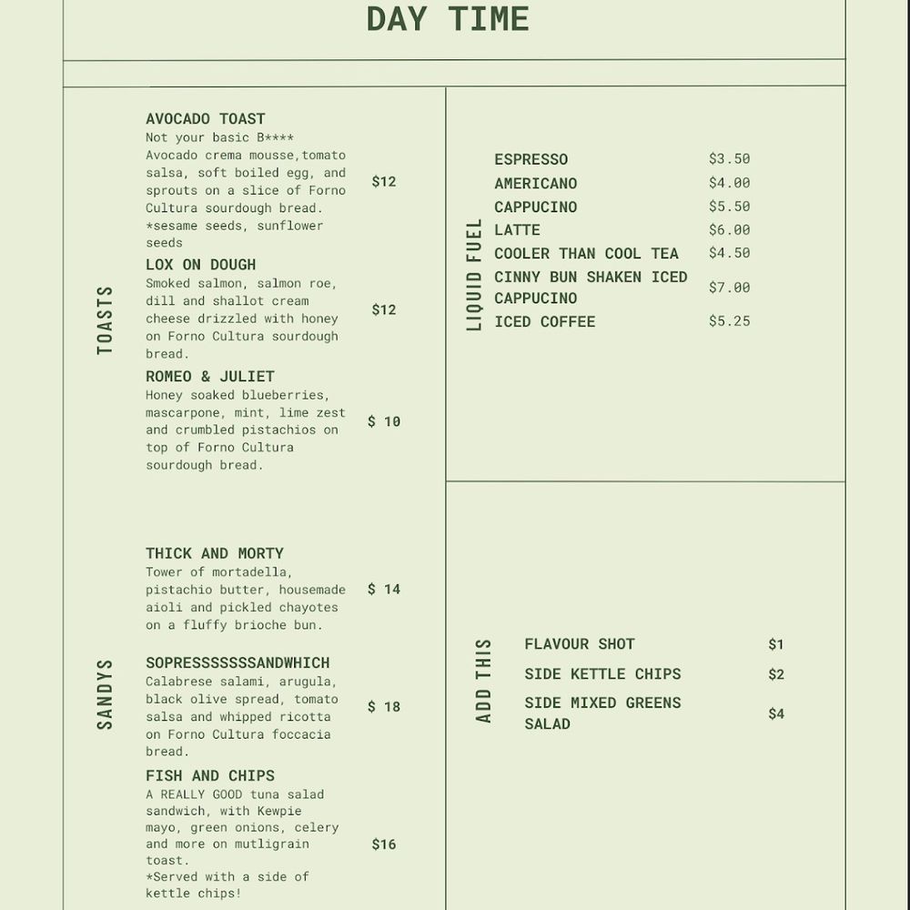 Good Company - Cafe menu - Cafes Near Me - Toronto, Ontario Good Company - Cafe menu - Cafes Near Me - Toronto, Ontario