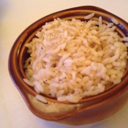a bowl of white rice