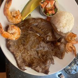 Albertina Restaurant - Steak with shrimp combo $25.99