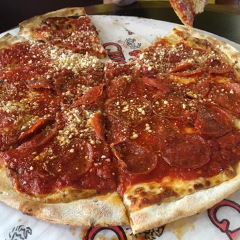 Chickie & Pete's - a pepperoni pizza - American Near Me - Charlotte, North Carolina Chickie & Pete's - a pepperoni pizza - American Near Me - Charlotte, North Carolina