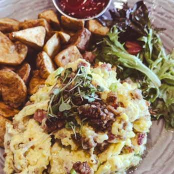 Water's Table - three pigs/pork scramble - New American Near Me - Renton, Washington