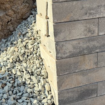 Sierra Vista Construction - retaining wall end. How he left it. Would not come back to fix. - General Contractors Near Me Sierra Vista Construction - retaining wall end. How he left it. Would not come back to fix. - General Contractors Near Me