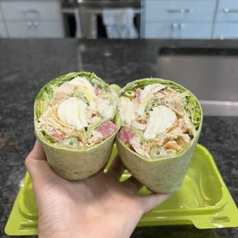 Greenlane - Cross section of Caesar wrap - Fast Food Near Me - Tampa, Florida