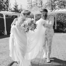 Blue Sky Bridal - Me on my wedding day in the dress I got from them!!
