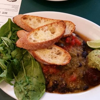 Easy Breakfast - Garden Salad ( alright) with huevos divorcidados - Breakfast & Brunch Near Me - Toronto, Ontario