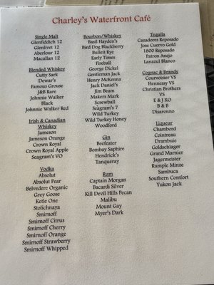 Menu photo 6 Charley's Waterfront Cafe Farmville, VA