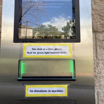 Northwest Reno Library - The drive through now has a book taking returns robot.   Works perfectly, gives printed receipt. - Libraries Near Me - Reno, Nevada