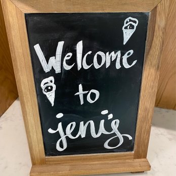 Jeni's Splendid Ice Creams - Welcome to Jeni's sign - Ice Cream & Frozen Yogurt Near Me - Addison, Texas