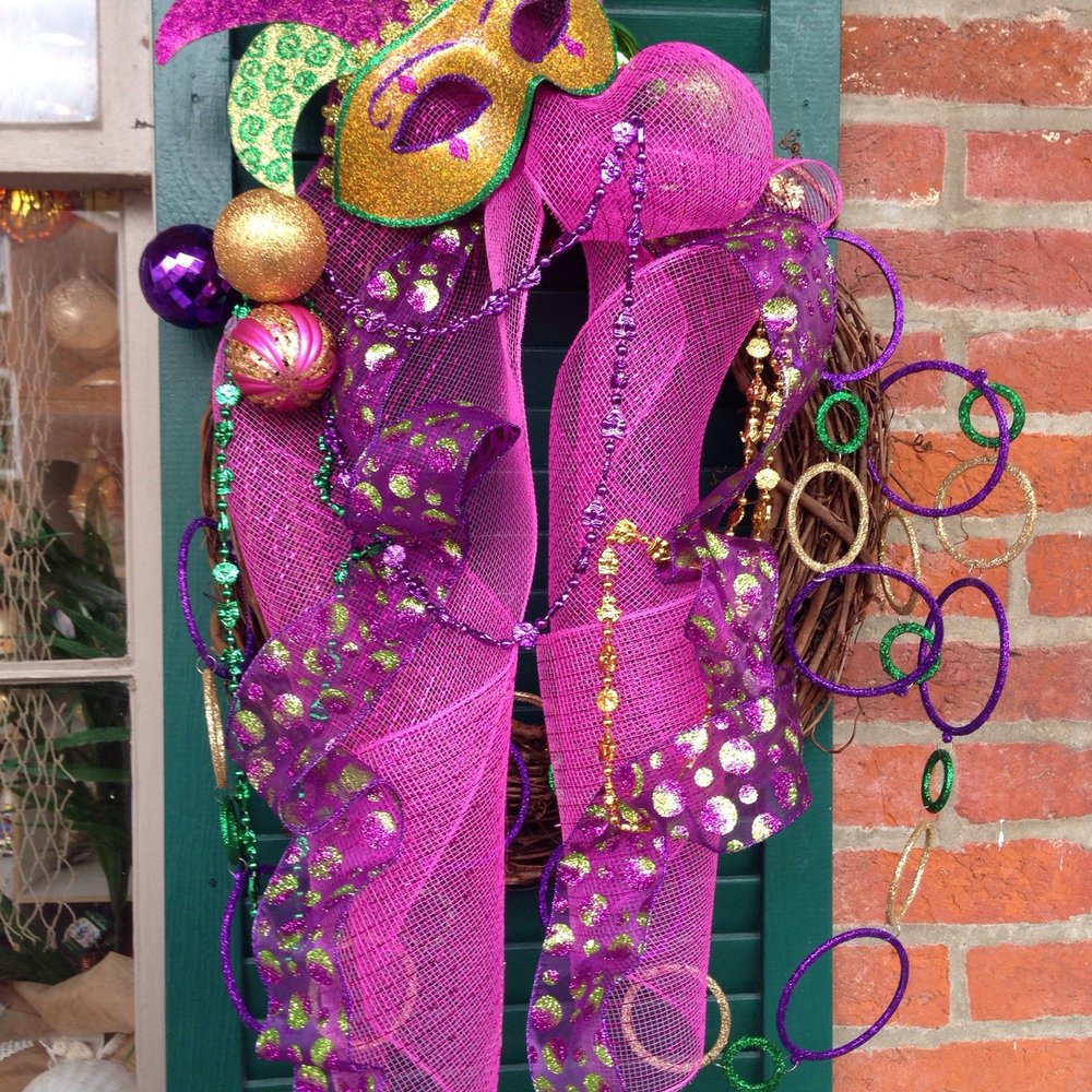 The Flower Petaler - Mardi Gras Wreath - Arts & Crafts Near Me - Saint Charles, Missouri The Flower Petaler - Mardi Gras Wreath - Arts & Crafts Near Me - Saint Charles, Missouri