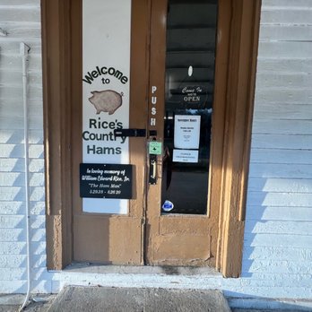Rice’s Country Hams - the front door of a building - Grocery Near Me - Mount Juliet, Tennessee Rice’s Country Hams - the front door of a building - Grocery Near Me - Mount Juliet, Tennessee