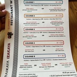 Restaurant week menu Restaurant week menu