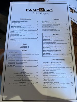 Menu photo 3 Pane Vino Osteria Dallas, TX