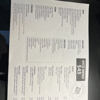 Seoul Meat Co - Nov 2023 menu - Korean Near Me - Kirkland, Washington