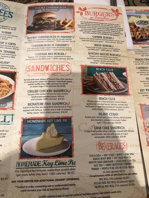 Menu photo 7 Margaritaville - Pigeon Forge Pigeon Forge, TN