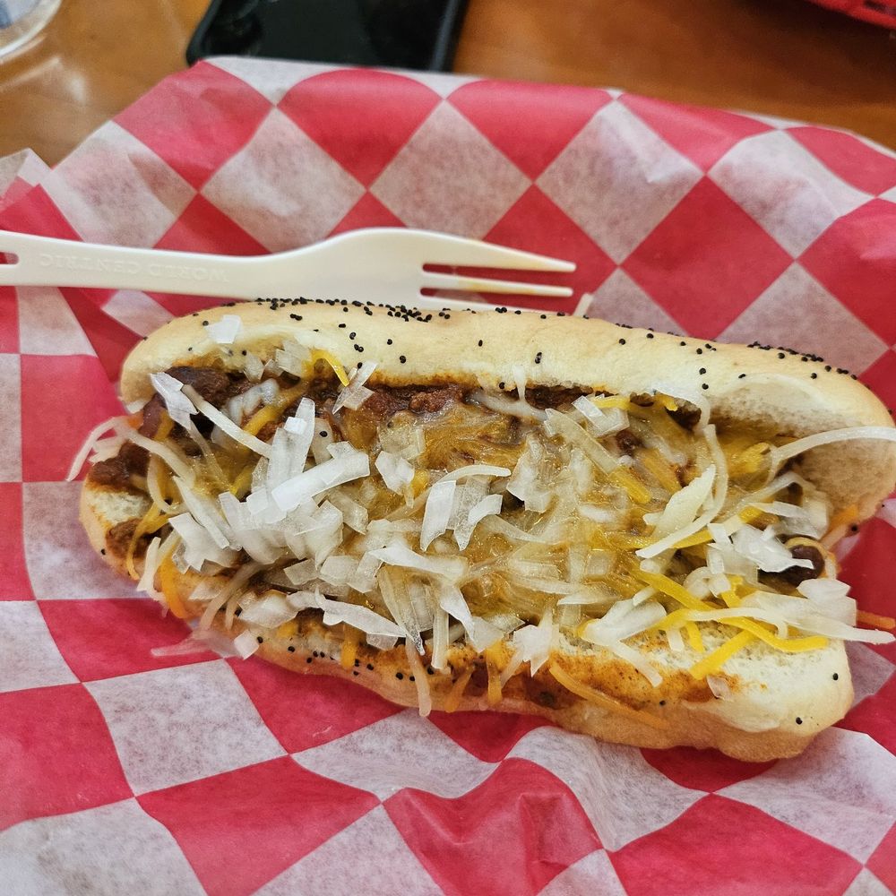Chicago Beef Joint - Chili cheese with fresh onions - Hot Dogs Near Me - Grand Rapids, Michigan Chicago Beef Joint - Chili cheese with fresh onions - Hot Dogs Near Me - Grand Rapids, Michigan