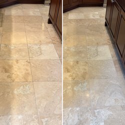 Grout Nurse - Travertine (natural stone) cleaning, grout color sealing and stone natural look sealer.
