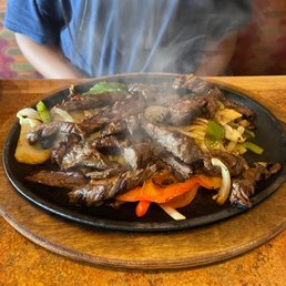 Steak fajitas