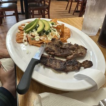 El Charrito Taqueria - Chilaquiles con carne asada - Seafood Near Me - Aiken, South Carolina