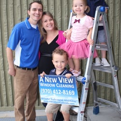 A New View Window Cleaning - Dan and Erica Hall, Owners of A New View, LLC, and their three children