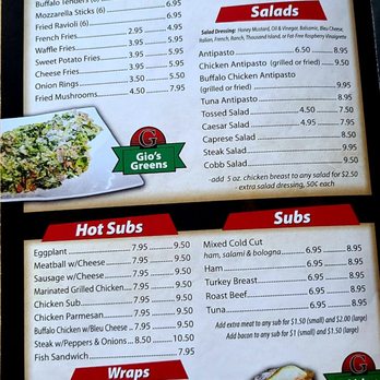 Giovanni's Pizzeria - Menu (pg1) - Pizza Near Me - Clinton, New York Giovanni's Pizzeria - Menu (pg1) - Pizza Near Me - Clinton, New York