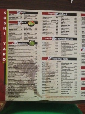 Menu photo 6 Sushi Taro Mount Pleasant, SC