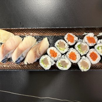 Happy Sushi - Make your own combo ($17.98); saba sushi, wild salmon roll and negitoro roll - Japanese Near Me - Vancouver, British Columbia Happy Sushi - Make your own combo ($17.98); saba sushi, wild salmon roll and negitoro roll - Japanese Near Me - Vancouver, British Columbia