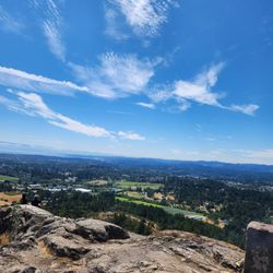 Mount Douglas Park - Panoramic view that is on a trail to the right of the parking lot.