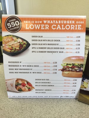 Menu photo 1 Whataburger Altus, OK