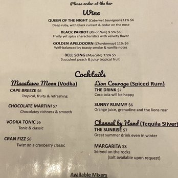 Tulip City Brewstillery - Menu - Cocktail Bars Near Me - Holland, Michigan
