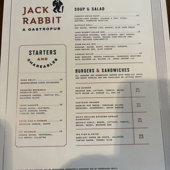 Jack Rabbit - Lunch menu - August 23, 2025 - American Near Me - Oklahoma City, Oklahoma Jack Rabbit - Lunch menu - August 23, 2025 - American Near Me - Oklahoma City, Oklahoma