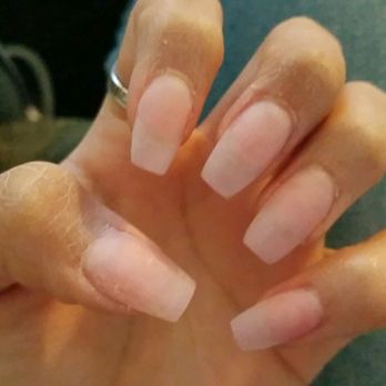 Elite Nail Spa - These are my nails after I spent an hour of reshaping!! - Nail Salons Near Me - Newhall, California