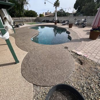 Superior Epoxy Floors - Pool decking full broadcast - Flooring Near Me Superior Epoxy Floors - Pool decking full broadcast - Flooring Near Me
