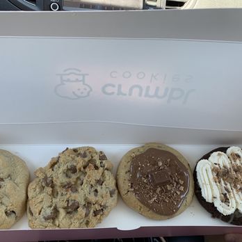 Crumbl - Lodi - Four pack two chocolate chip a KitKat and a Heath cookie - Bakeries Near Me - Lodi, California Crumbl - Lodi - Four pack two chocolate chip a KitKat and a Heath cookie - Bakeries Near Me - Lodi, California