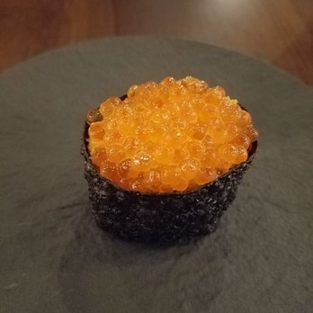 JUA - Roe on top of uni and wrapped with crispy seaweed - Korean Near Me - New York, New York
