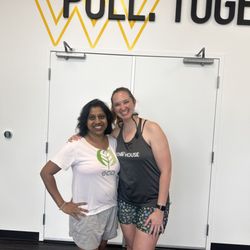 Row House Fitness Flower Mound - With Coach Christine. She has the best stories to narrate while you are rowing!!!