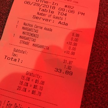 Two Amigos - Charged for 2 instead of one. Was not told about the margs and called her out but still charged - Mexican Near Me - Chantilly, Virginia Two Amigos - Charged for 2 instead of one. Was not told about the margs and called her out but still charged - Mexican Near Me - Chantilly, Virginia