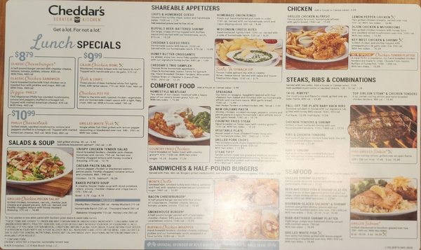 Menu photo 1 Cheddar's Scratch Kitchen Daytona Beach, FL Menu photo 1 Cheddar's Scratch Kitchen Daytona Beach, FL