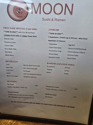 Menu photo 5 Moon Sushi and Ramen Cedar Hill, TX Menu photo 5 Moon Sushi and Ramen Cedar Hill, TX