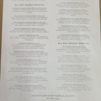 Granby Waffle Shop - Various waffle options. - Breakfast & Brunch Near Me - Norfolk, Virginia