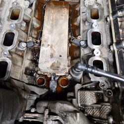 Olins Auto & Diagnosis - Coolant leaking under intake Land Rover