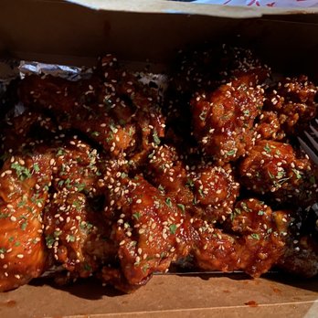 Left Wing - This one was sweet and spicy sauce. I like their house special more! - Korean Near Me - San Francisco, California Left Wing - This one was sweet and spicy sauce. I like their house special more! - Korean Near Me - San Francisco, California