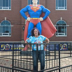 Giant Superman Statue