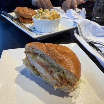 The Stillery - 1/2 Hot Chicken Sandwich - New American Near Me - Nashville, Tennessee The Stillery - 1/2 Hot Chicken Sandwich - New American Near Me - Nashville, Tennessee