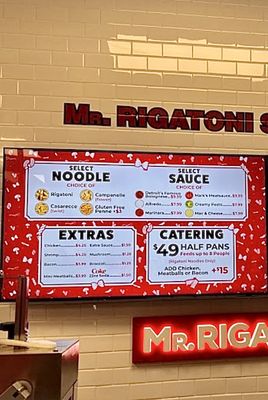 Menu photo 1 Mr. Rigatoni Redford, MI