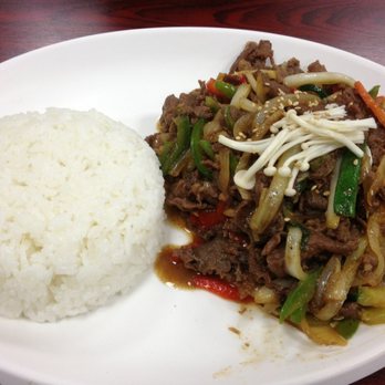 Noodles and Friends - Bulgogi with steamed rice - Korean Near Me - Richmond, Virginia Noodles and Friends - Bulgogi with steamed rice - Korean Near Me - Richmond, Virginia