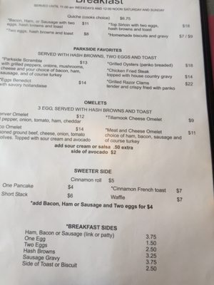 Menu photo 8 Parkside Restaurant and Lounge Garibaldi, OR Menu photo 8 Parkside Restaurant and Lounge Garibaldi, OR