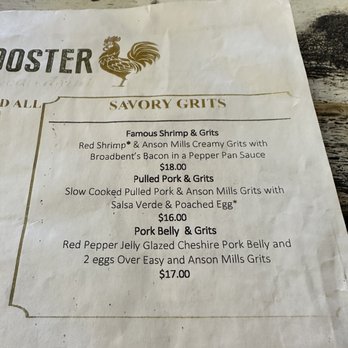 The Rooster - Menu - American Near Me - Naples, Florida
