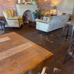 Nice little sitting area in a great coffee shop.