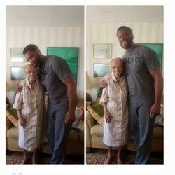 Howard Painters - Christopher Walker and Alberta "Dolly" Howard at the age of 107 years-old. I believe this is her last day in home in Springfield, Ma.